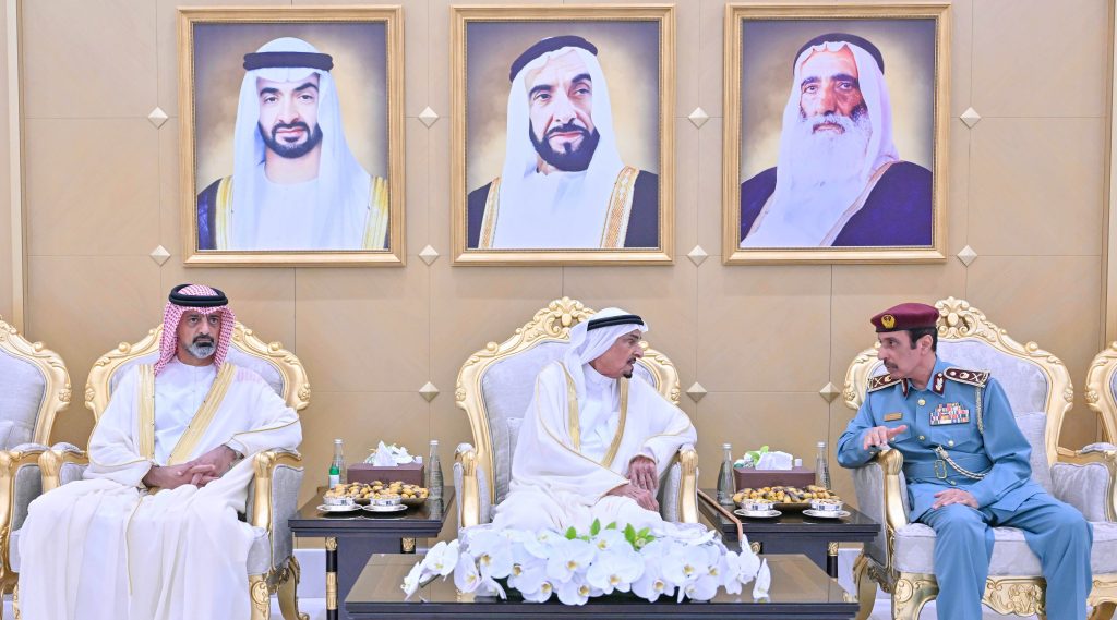 حاكم عجمان وولي عهده يستقبلان المهنئين بعيد الأضحى المبارك